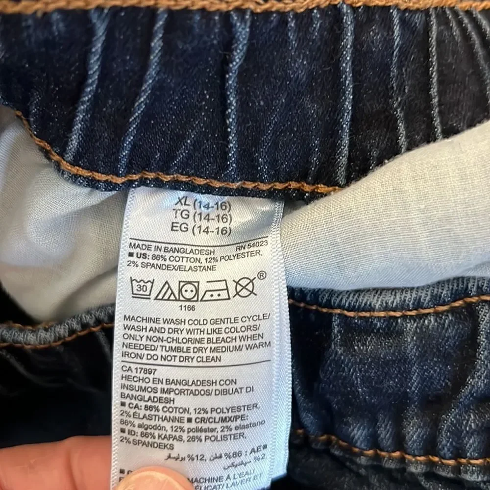 Old Navy Karate Slim Boys Denim Shorts With Raw Hem